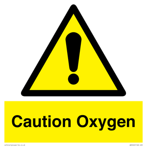 WN5242: Caution Oxygen