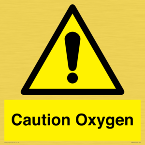 WN5242: Caution Oxygen