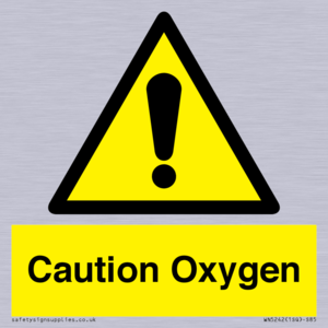 WN5242: Caution Oxygen