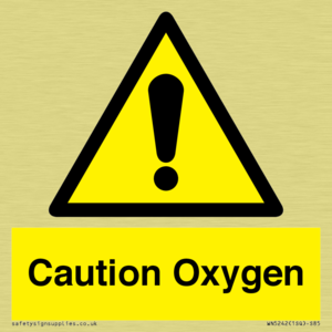 WN5242: Caution Oxygen