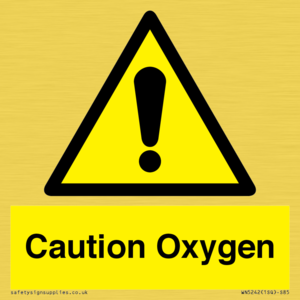 WN5242: Caution Oxygen