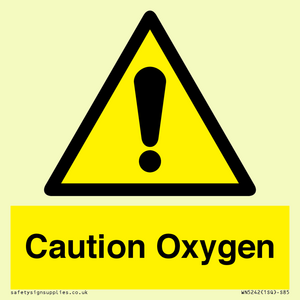 WN5242: Caution Oxygen