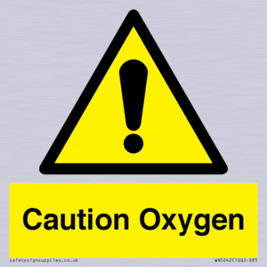 WN5242: Caution Oxygen