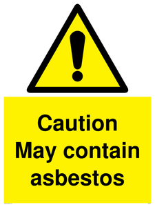 WN5375: Caution May contain asbestos