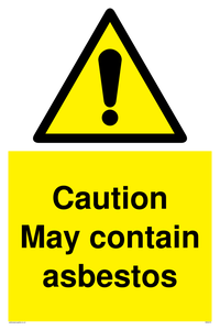 WN5375: Caution May contain asbestos