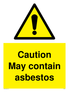 WN5375: Caution May contain asbestos