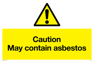 WN5375: Caution May contain asbestos