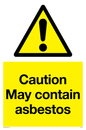 WN5375: Caution May contain asbestos