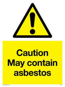 WN5375: Caution May contain asbestos
