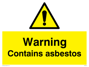 WN5390: Warning Contains asbestos