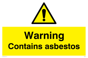 WN5390: Warning Contains asbestos