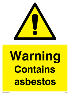 WN5390: Warning Contains asbestos