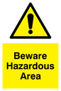 WN5429: Beware Hazardous area