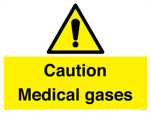 WN5456: Caution Medical gases