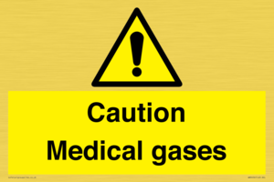 WN5456: Caution Medical gases