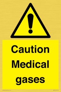 WN5456: Caution Medical gases