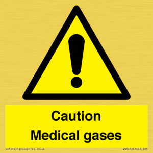 WN5456: Caution Medical gases