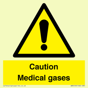 WN5456: Caution Medical gases
