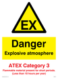 WN5619: Danger explosive atmosphere ATEX Category 3