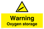 WN5738: Warning Oxygen storage Sign