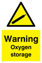 WN5738: Warning Oxygen storage Sign