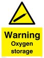 WN5738: Warning Oxygen storage Sign