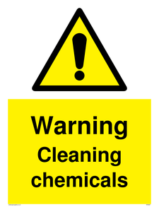 WN5807: Warning cleaning chemicals