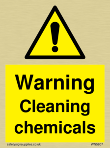 WN5807: Warning cleaning chemicals