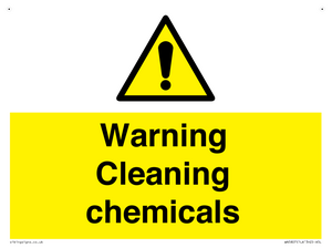 WN5807: Warning cleaning chemicals