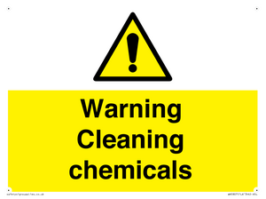 WN5807: Warning cleaning chemicals