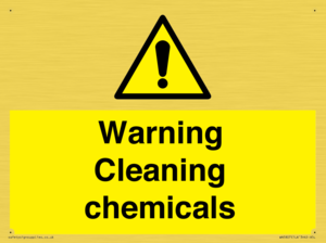 WN5807: Warning cleaning chemicals