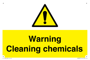 WN5807: Warning cleaning chemicals