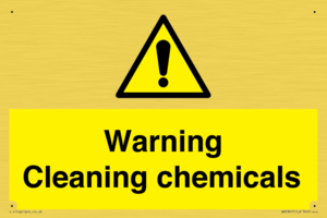 WN5807: Warning cleaning chemicals