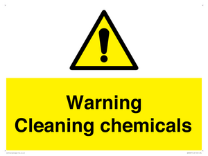 WN5807: Warning cleaning chemicals
