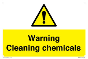 WN5807: Warning cleaning chemicals