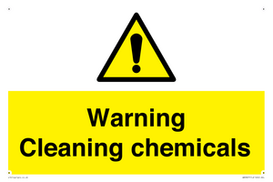WN5807: Warning cleaning chemicals