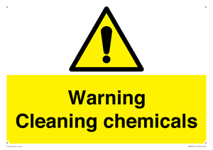 WN5807: Warning cleaning chemicals