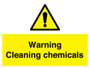 WN5807: Warning cleaning chemicals