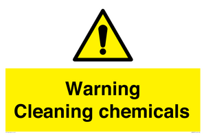 WN5807: Warning cleaning chemicals