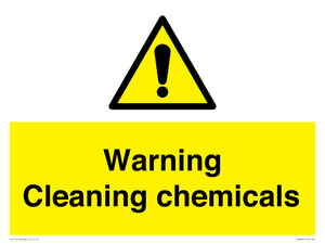 WN5807: Warning cleaning chemicals