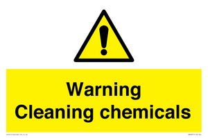 WN5807: Warning cleaning chemicals