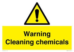 WN5807: Warning cleaning chemicals