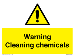 WN5807: Warning cleaning chemicals