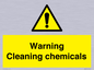 WN5807: Warning cleaning chemicals