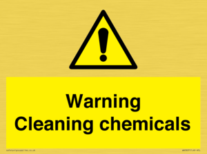WN5807: Warning cleaning chemicals
