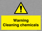 WN5807: Warning cleaning chemicals