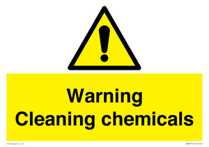 WN5807: Warning cleaning chemicals