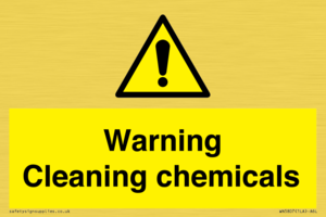 WN5807: Warning cleaning chemicals