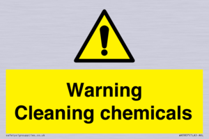 WN5807: Warning cleaning chemicals