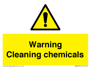 WN5807: Warning cleaning chemicals